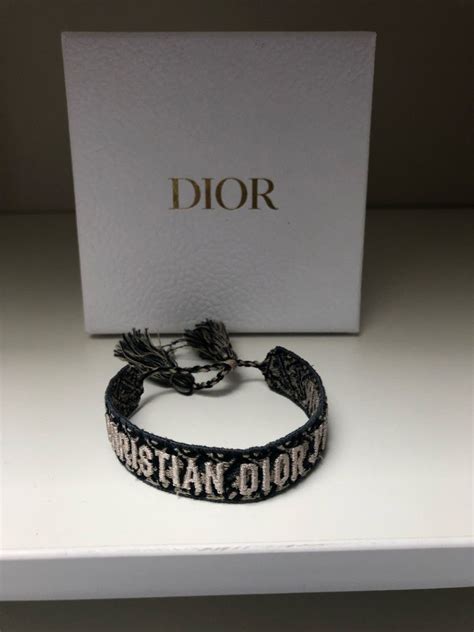 dior string bracelet|christian dior studded friendship bracelet.